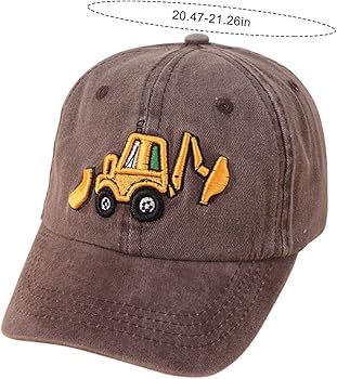 Amazon.com: ZUYYON Embroidery Excavator Toddler Kids Baseball Cap