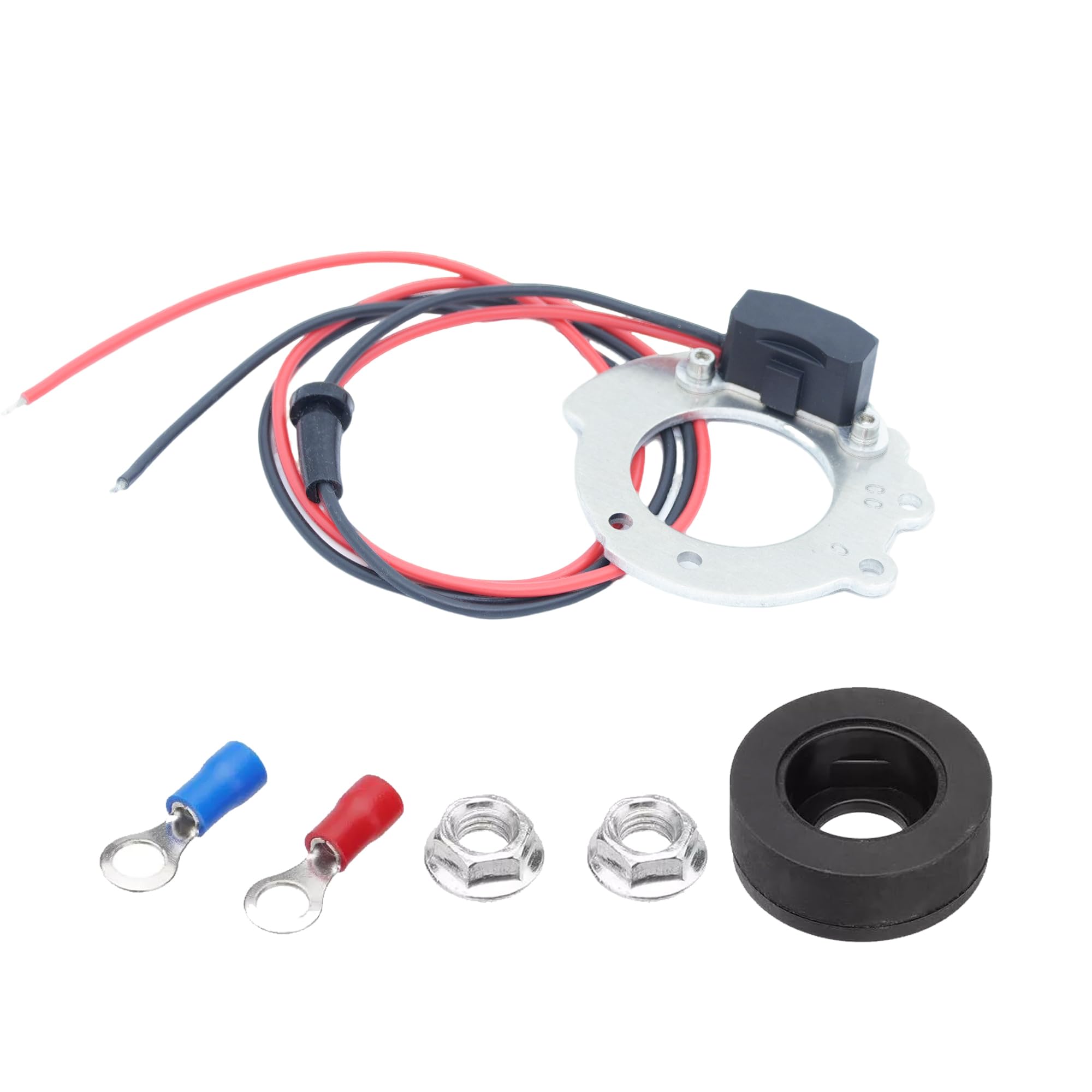 1244A Electronic Ignition Module Kit Waterproof Compatible with Ford Tractors 2N 9N 8N 500-800 Series V4 4 Cylinder 12V Replace OE 311185 8N12127B FDN12127A FAC12127D