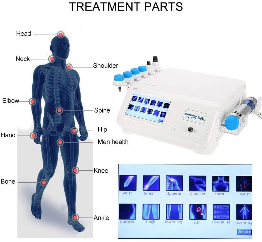 Macchina Per Massaggio Muscolare Ad Onde D'urto, Massaggiatore Extracorporeo Per Terapia Ad Onde D'urto ED Dispositivo Per Terapia Elettromagnetica Per Percussioni Di Tessuti Profondi Body Relax