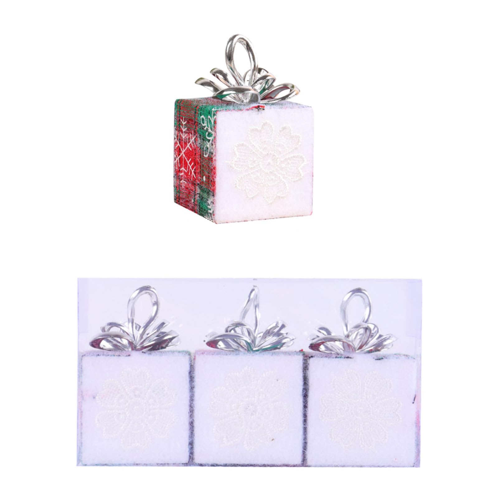 Tsophreniq Festival Hanging Decoration Christmas Tree Hanging Ornament Festival Props Giftbox Christmas Tree Decors Decoration