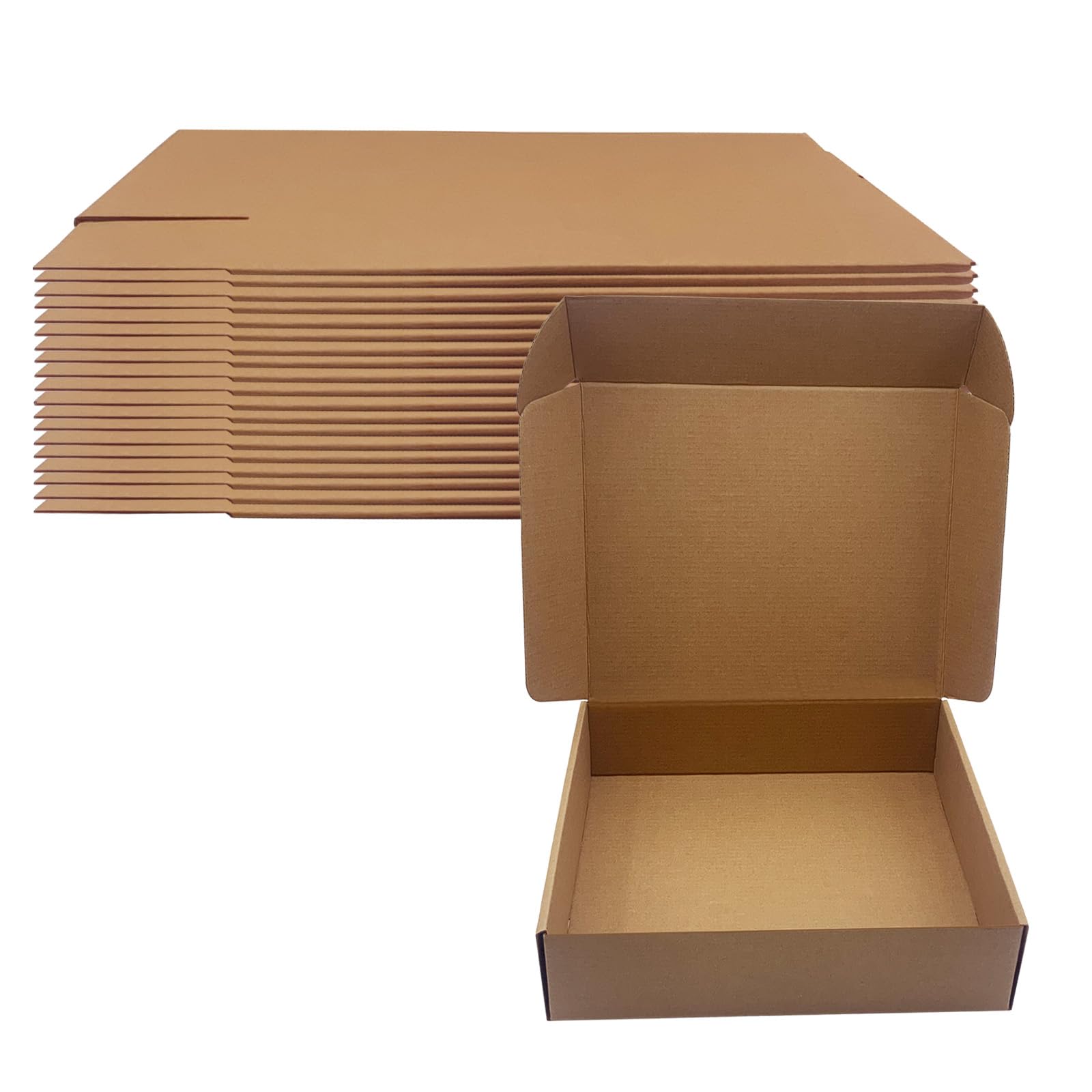 Cajas de envío de 12 x 10 x 3 pulgadas, paquete de 20, cajas de cartón corrugado marrón para embalaje de envío de pequeñas empresas, cajas de correo reciclables de almacenamiento en mudanza, libros a