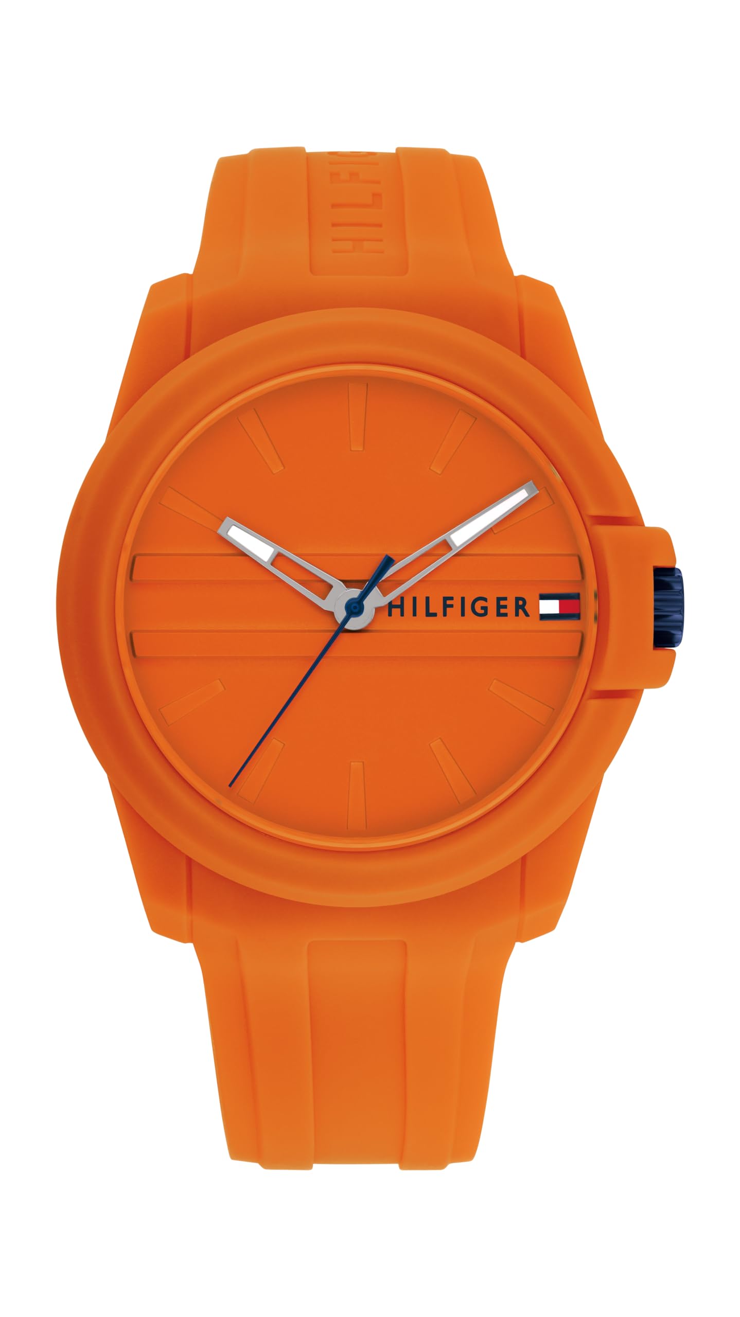 Tommy Hilfiger AUSTIN MENS ORANGE DIAL STAINLESS STEEL & ORANGE SILICONE Watch - 1710597