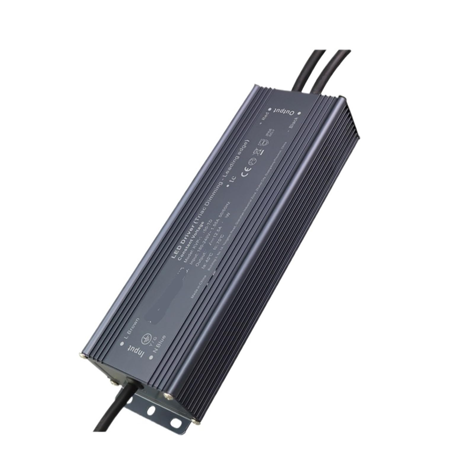 PWANUIGTE Low Voltage US Standard thyristor dimming Transformer Light Strip Driver Power Supply LED(24V 6.25A 150W)