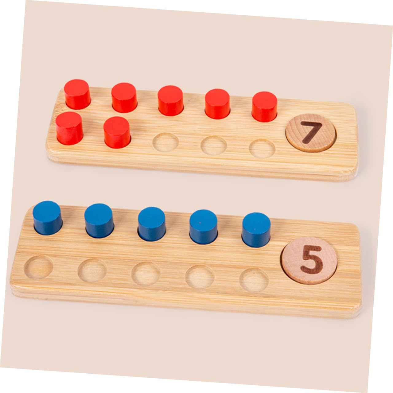 Mikinona Juguetes Matemáticos de Madera para Kit Educativo para Aprender Aritmética y Tablas de Multiplicar Juguete Didáctico Seguro para Preescolar y Jardín Infantil