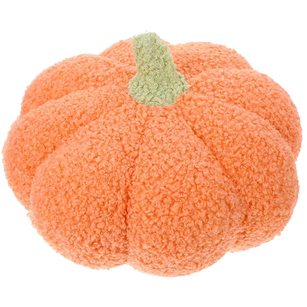 CLKDPNO Pumpkin Plush Pillow Halloween Pumpkins Plush Toys Soft Stuffed Pumpkin Throw Pillow Gifts for Home Decoration Party Favors Harvest Festival (20cm, Orange)
