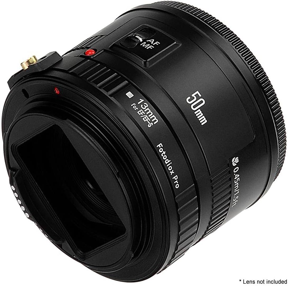 Fotodiox Pro Auto Macro Extension Tube, 13mm Section - for Canon EOS EF/EF-s Lenses for Extreme Close-up with Auto-Exposure and Autofocus