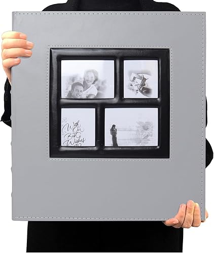 Miniatura 24 de RECUTMS - Álbum de bolsillo de 100 bolsillos 4x6, pequeños álbumes de fotos, páginas blancas, álbum de fotos vertical, álbum de boda, álbum de fotos