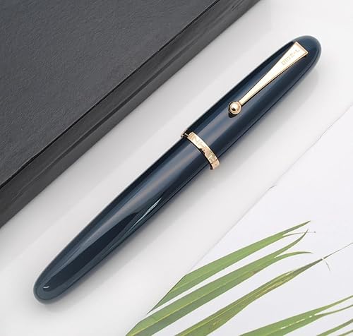 Miniatura 5 de JINHAO 9019 - Pluma estilográfica Dadao Series con convertidor de tinta de alta capacidad (azul oscuro, punta fina de 0.020 in)