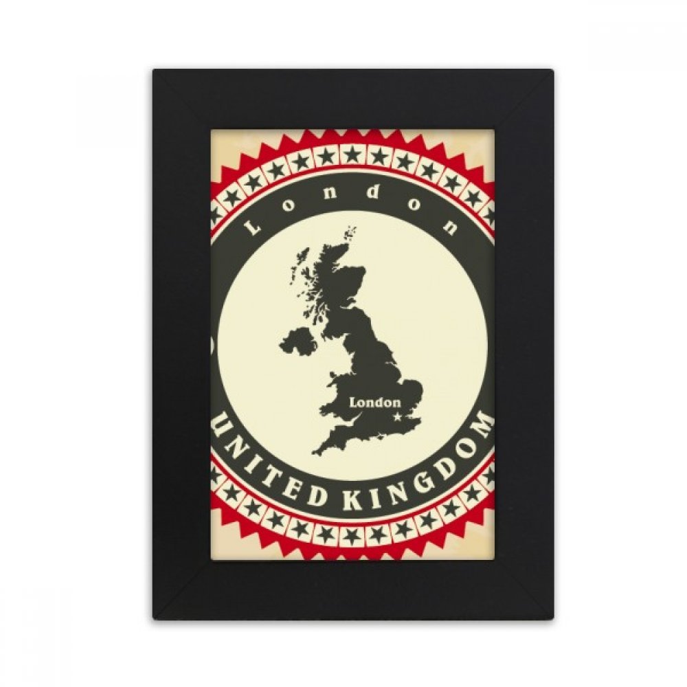 Cadre peinture Londres multicolore DIYthinker noir, cadeau souvenir de voyage ideal