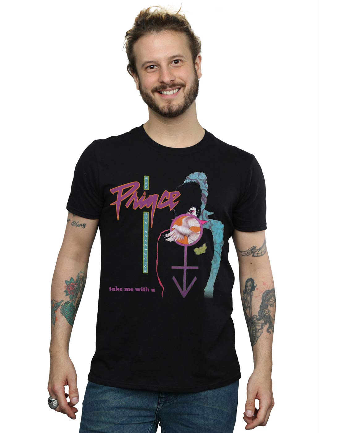 Absolute Cult Men's Black Prince Take Me With U T-Shirt XXXX-Large