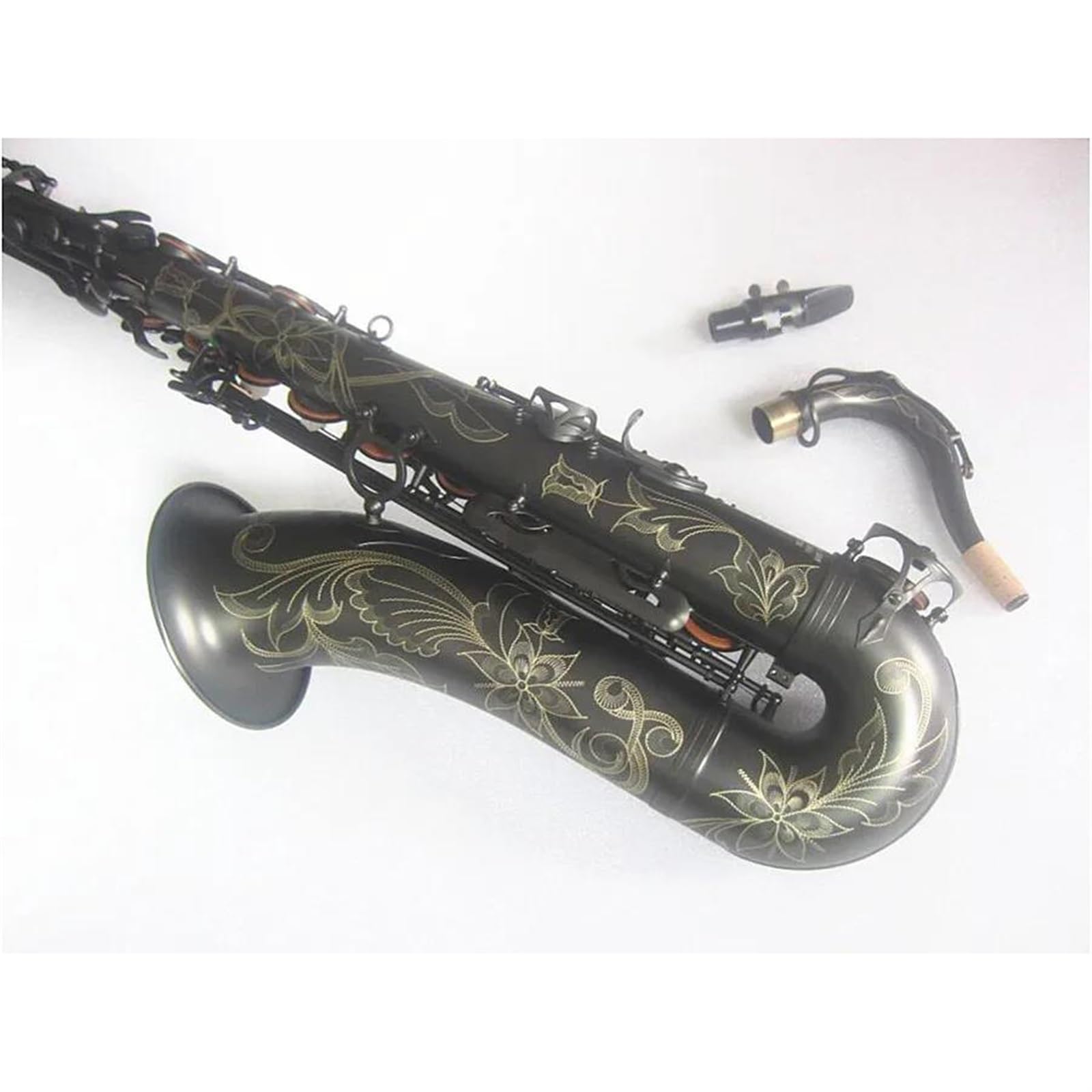 Saksofon Tenorowy Czarny Profesjonalny Instrument Muzyczny Grający Na Saksofonie Tenorowym Z Etui profesjonalny Saksofon