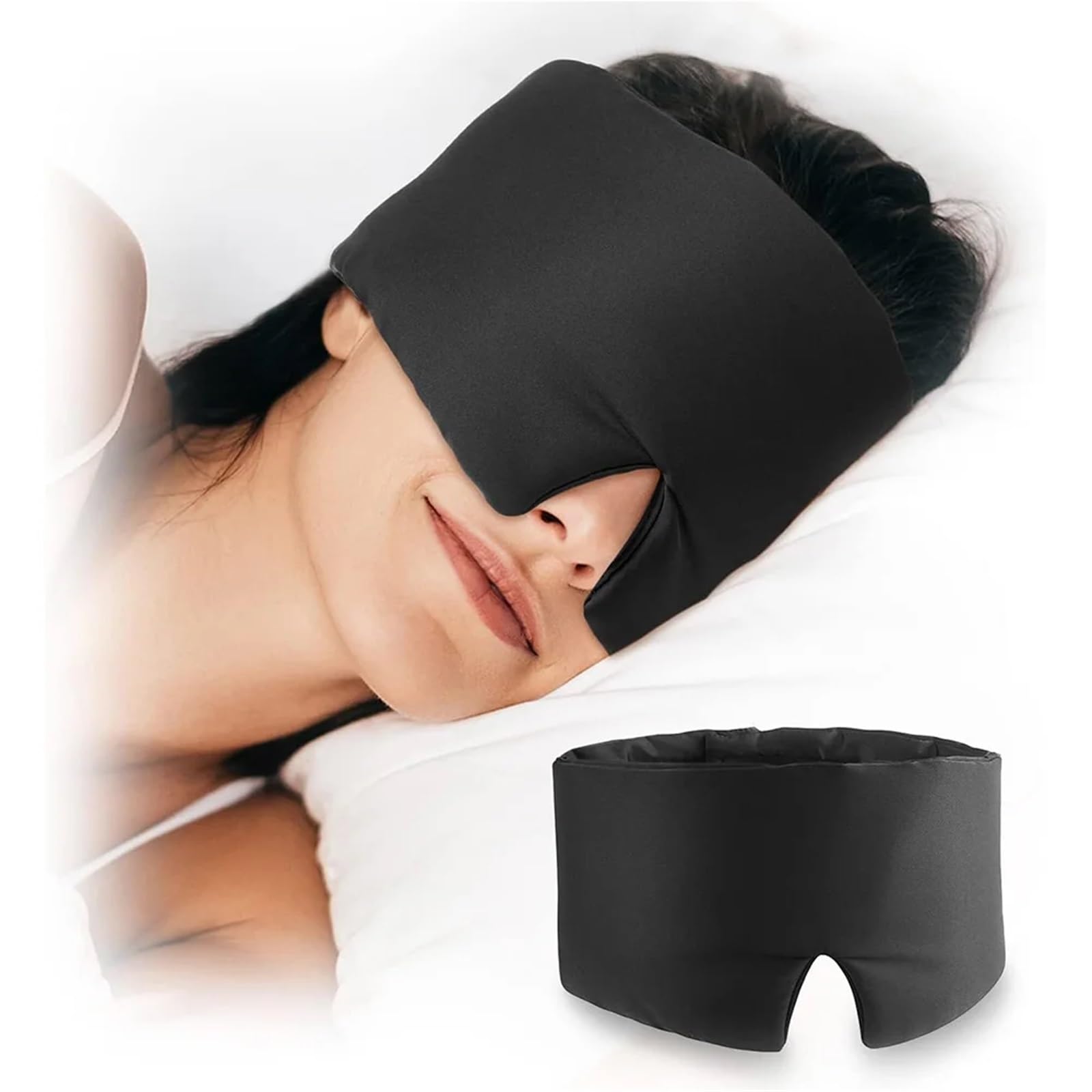 2 maschere for dormire in seta di gelso, morbide, lisce, for, oscuranti, traspiranti, for la notte Per Brevi Soggiorni E Viaggi(Grey)