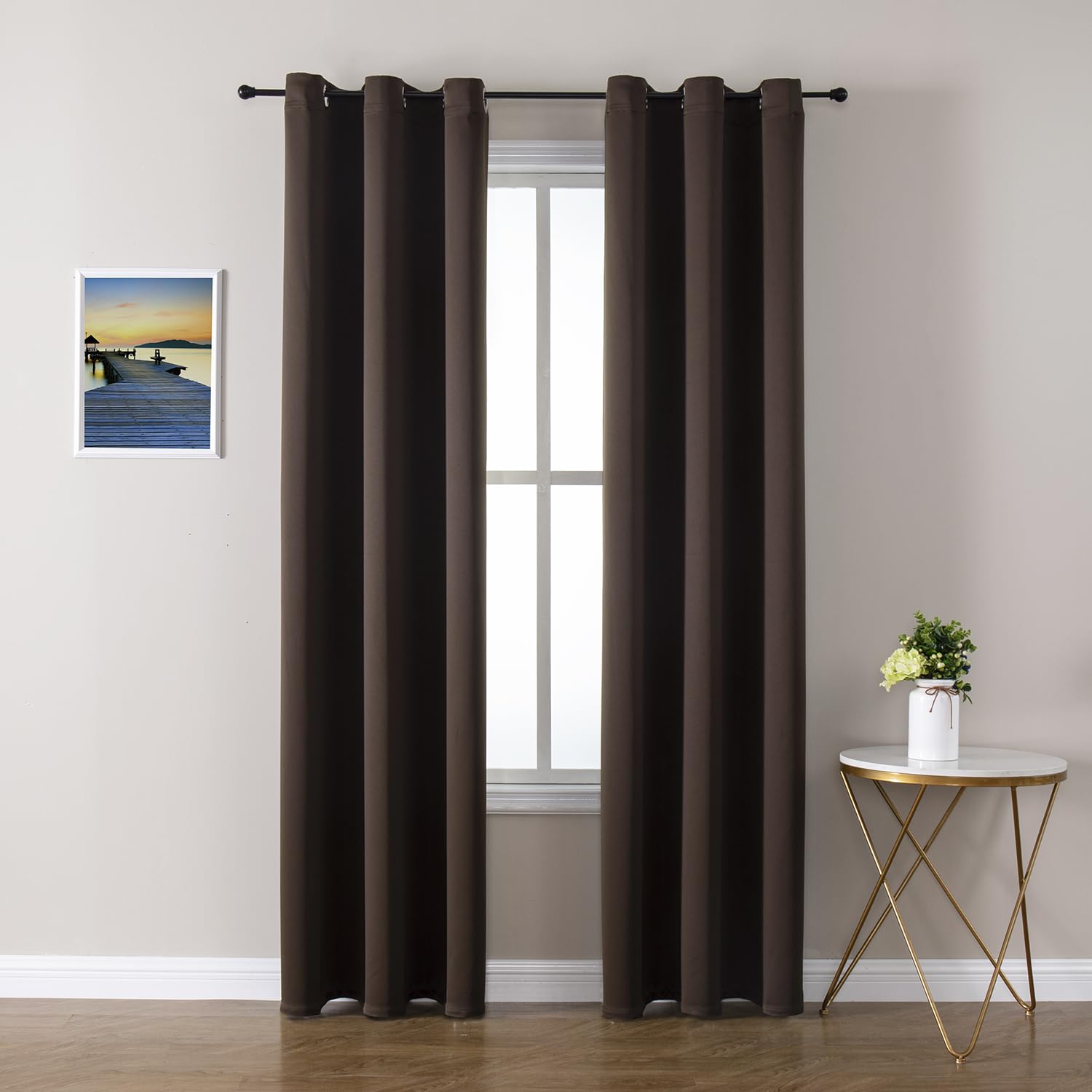 ChrisDowa Blackout Curtains for Bedroom and Living Room 78 Inches Long