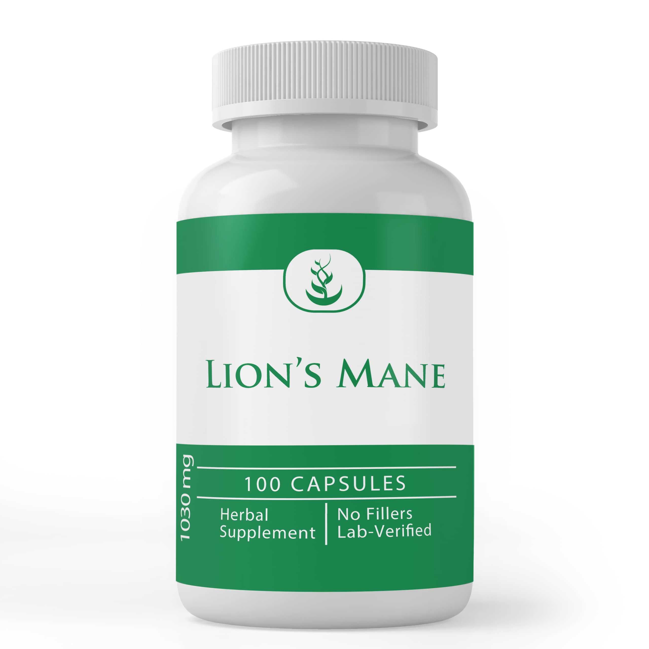 PURE ORIGINAL INGREDIENTS Lion’s Mane, (100 Capsules) Always Pure, No Additives Or Fillers, Lab Verified