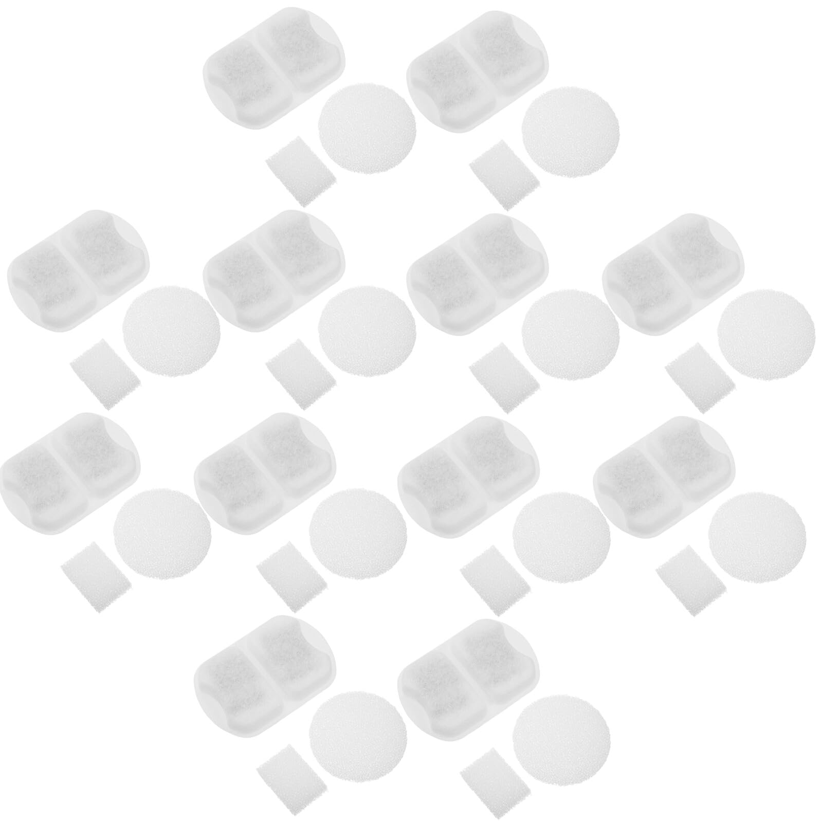 Filtres pour fontaine à eau chats anti-calcaire de rechange pack de 48 pièces