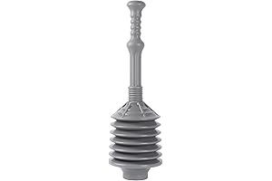 JS Jackson Supplies Professional Bellows Accordion Toilet Plunger: The Powerhouse Plunger for Unclogging Toilets
