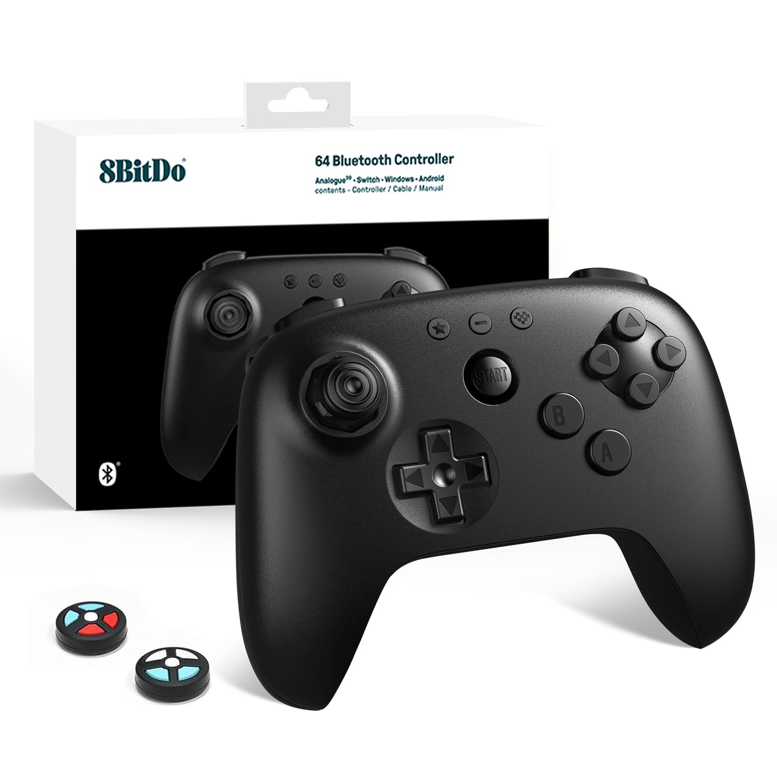Amazon.com: 8Bitdo 64 Bluetooth Controller for Analogue 3D, Switch 