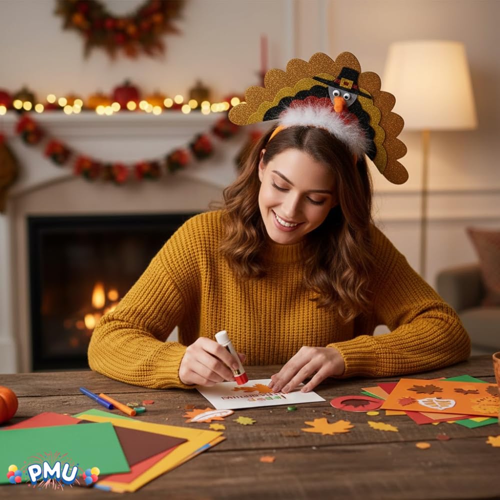 Amazon.com: PMU Thanksgiving Headbands for women Turkey  display picture 1