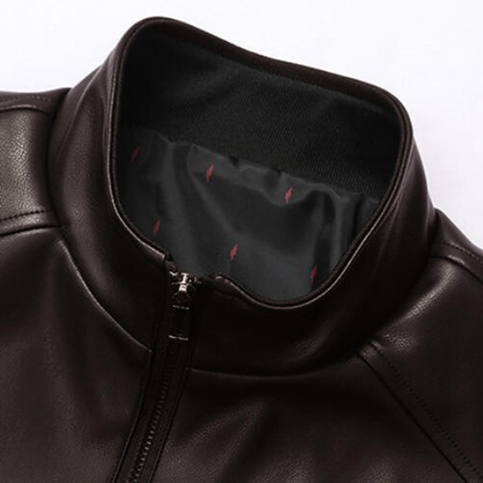 Generisch Strickjacke Herren Plus Size Stehkragen Trend einfarbig Reißverschluss Fleecejacke