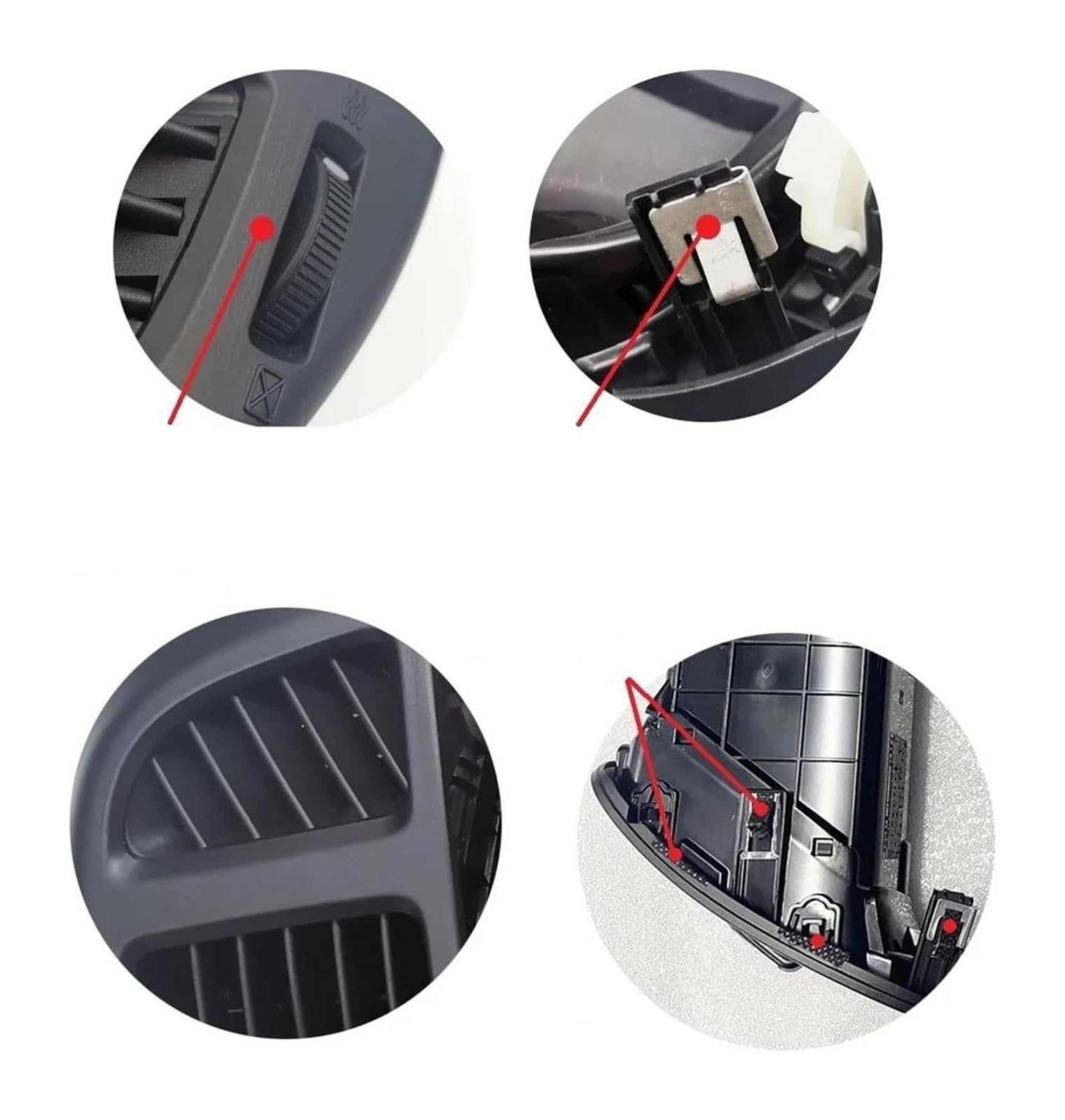 Salida De Aire Acondicionado para Forte para CERATO 2008 2009 2010 2011 2012 2013 2014 2015 Aire Acondicionado AC Salida Delantera Panel Ventilación Central