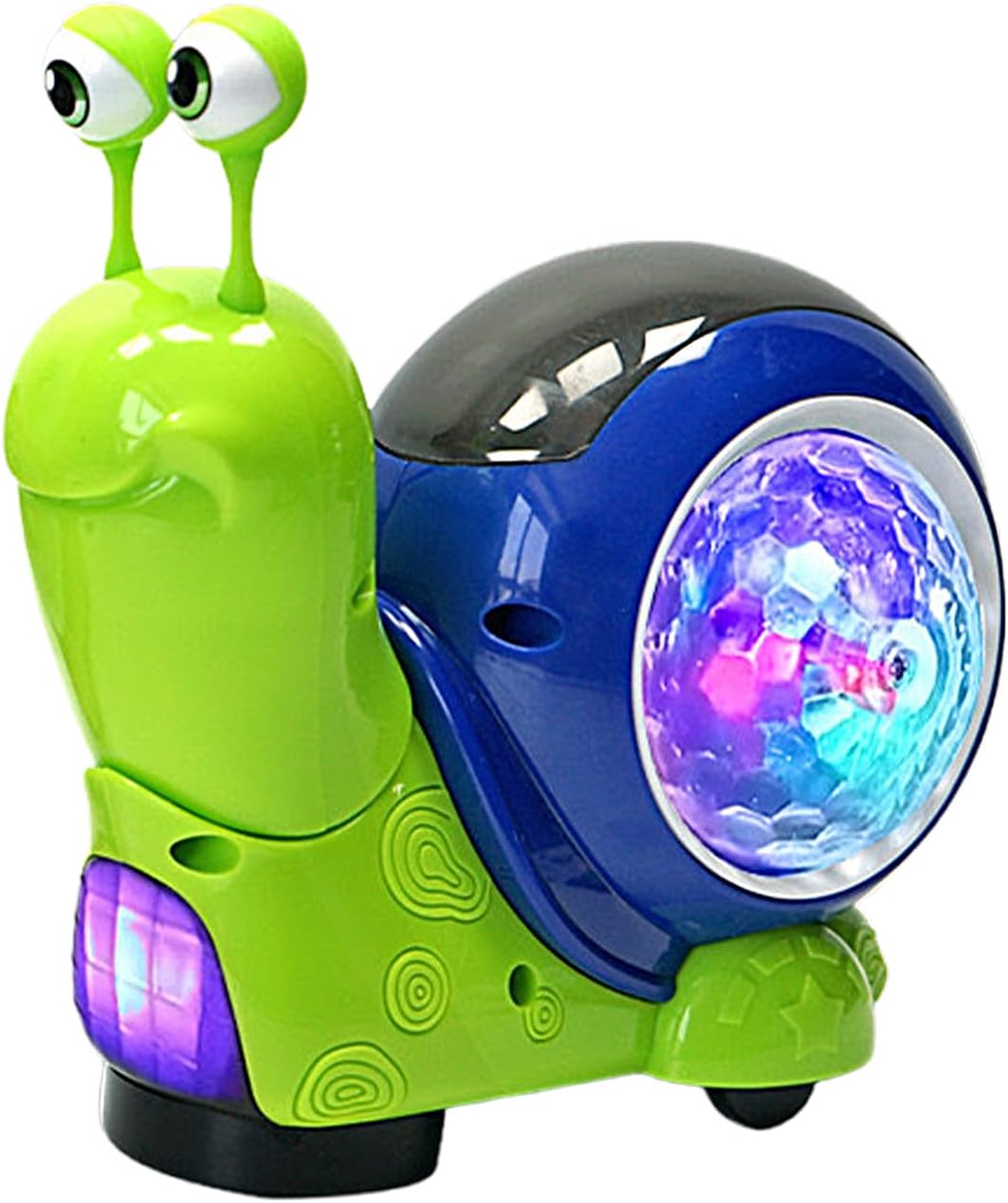 Light-Up Snail Toy, Musical Interactive Snail, Kids Sensory Walking Toy, Lighted Crawling Snails for Boys Girls Infant, Educational Fun Learning Toys