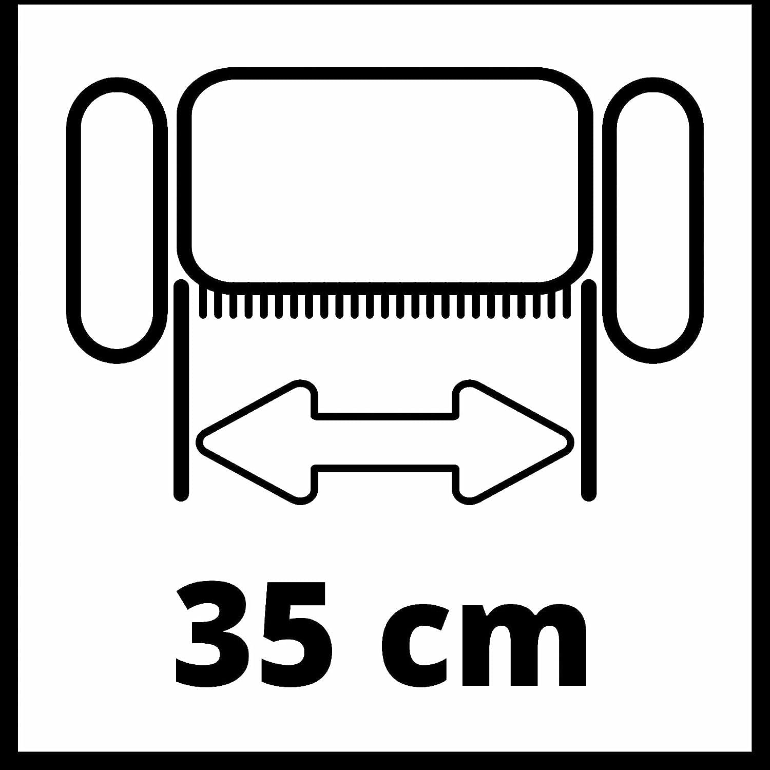 Einhell GE-SC 35/1 Li - Escarrificador Baterías sin Escobillas, 2x18 V (Ancho de Corte 35cm, hasta 400m² de jardín, sin batería) (Ref. 3420650)