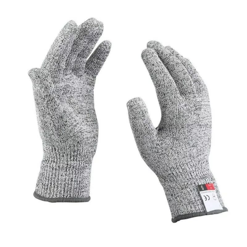 Pair of Metal Bite Proof Unhooking Gloves Pike Sea Fishing Rage Resistant Gear (M)