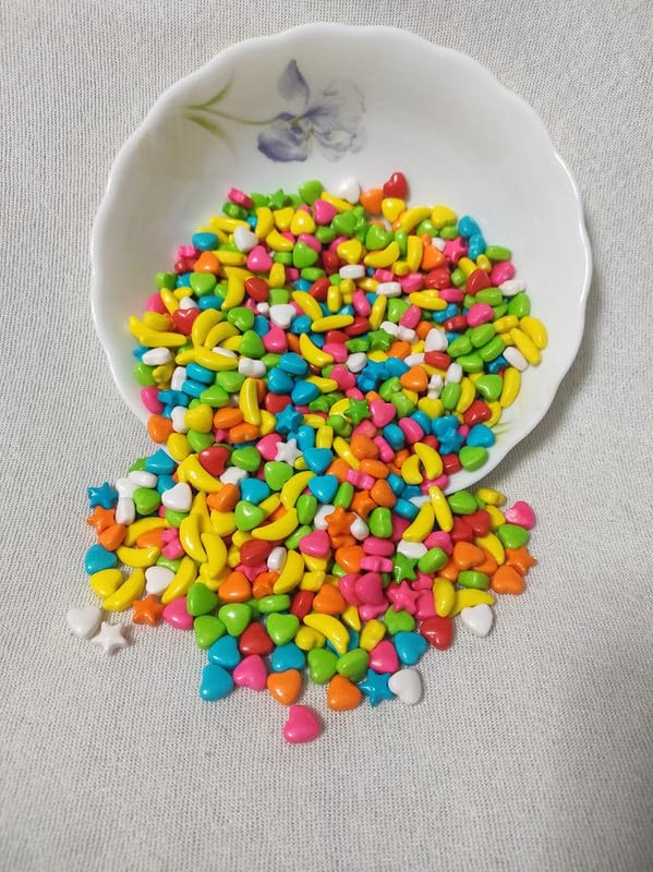 Chocopops Dry Fruits Sugar Candy Assorted Shapes |Multicolor|250 grms|Heart Shaped Candy For Kids| Assorted Shape Candy for Cake Decoration-Multicolor-image-23