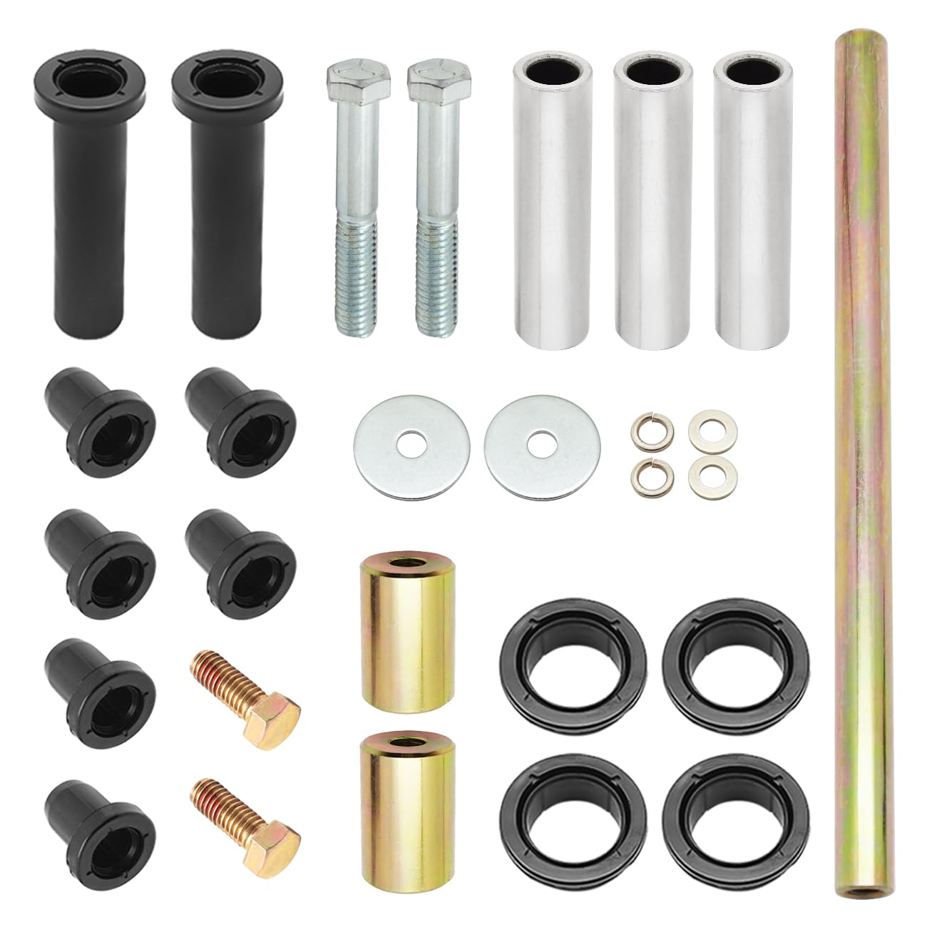 Kit de bagues et axes de bras A arrière (côté gauche ou droit) pour Polaris Sportsman 500 800 2003-2010 Sportsman 400 450 600 700 2003-2007