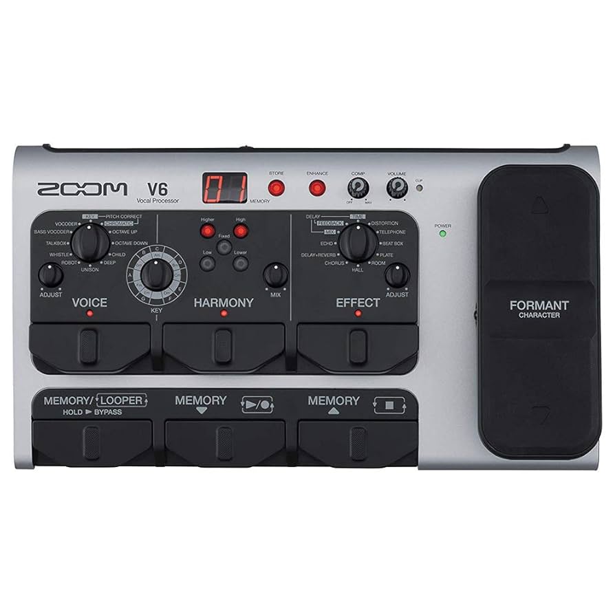 Zoom V6 ボーカルエフェクト機器 Amazon | Zoom V6 ボーカルエフェクトプロセッサ ショット