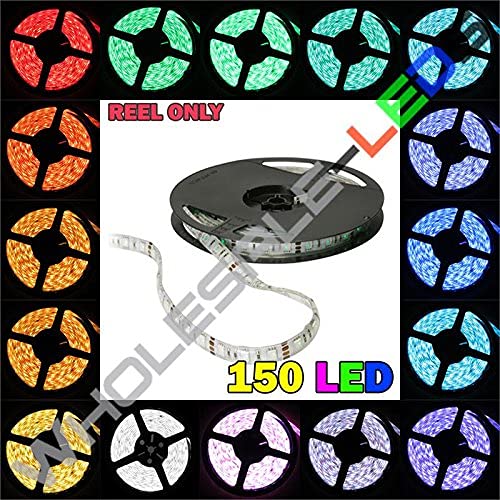 Cinta LED RGB 24V 16 pies 150 LEDs NovaBright miniatura 2