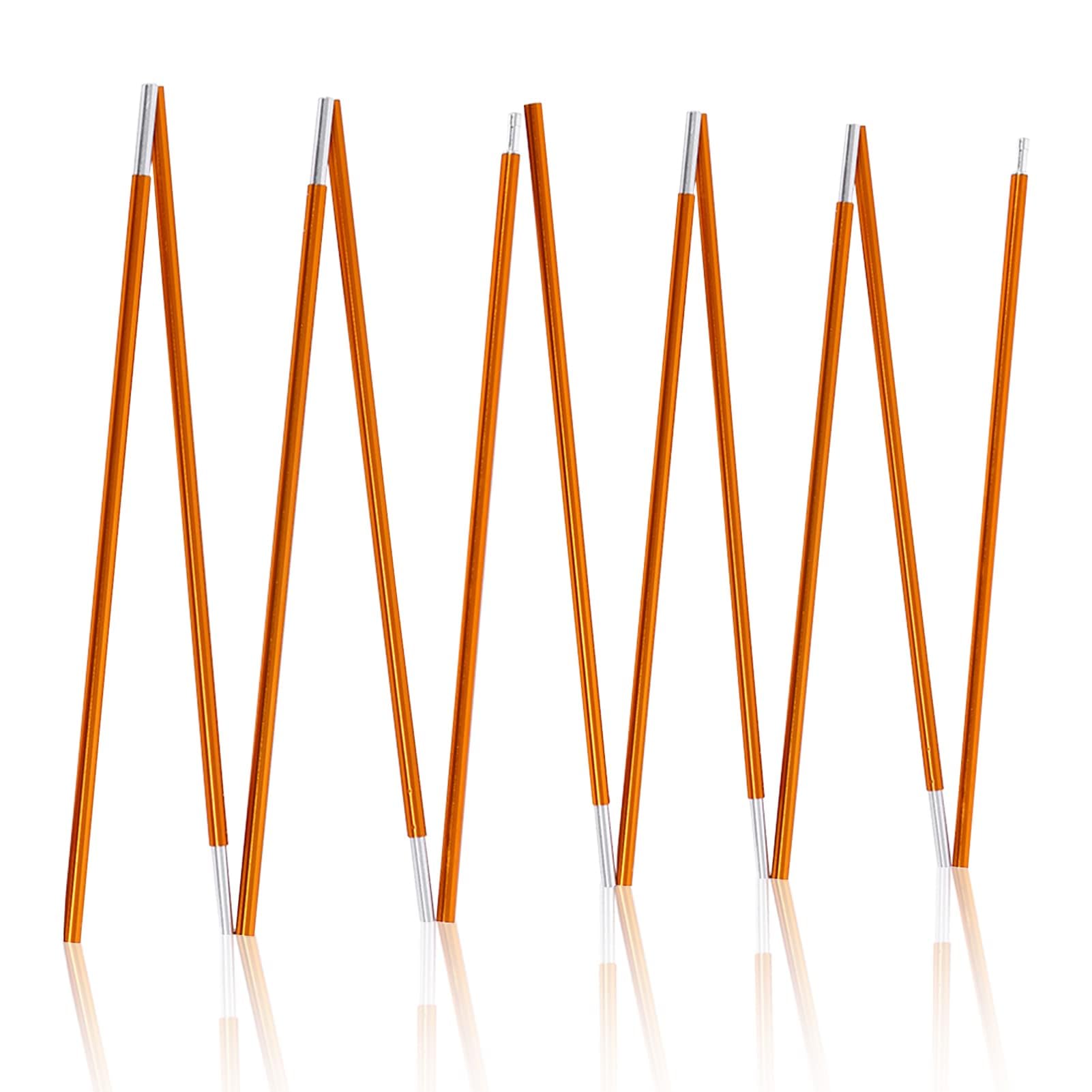 Tent Pole Replacements Set of 2,Aluminium Tarp Poles Awning Poles Set Tent Pole Rod Camping Rod Replacement Kit,Aluminium Camping Hiking Support Rods Adjustable Tent Support