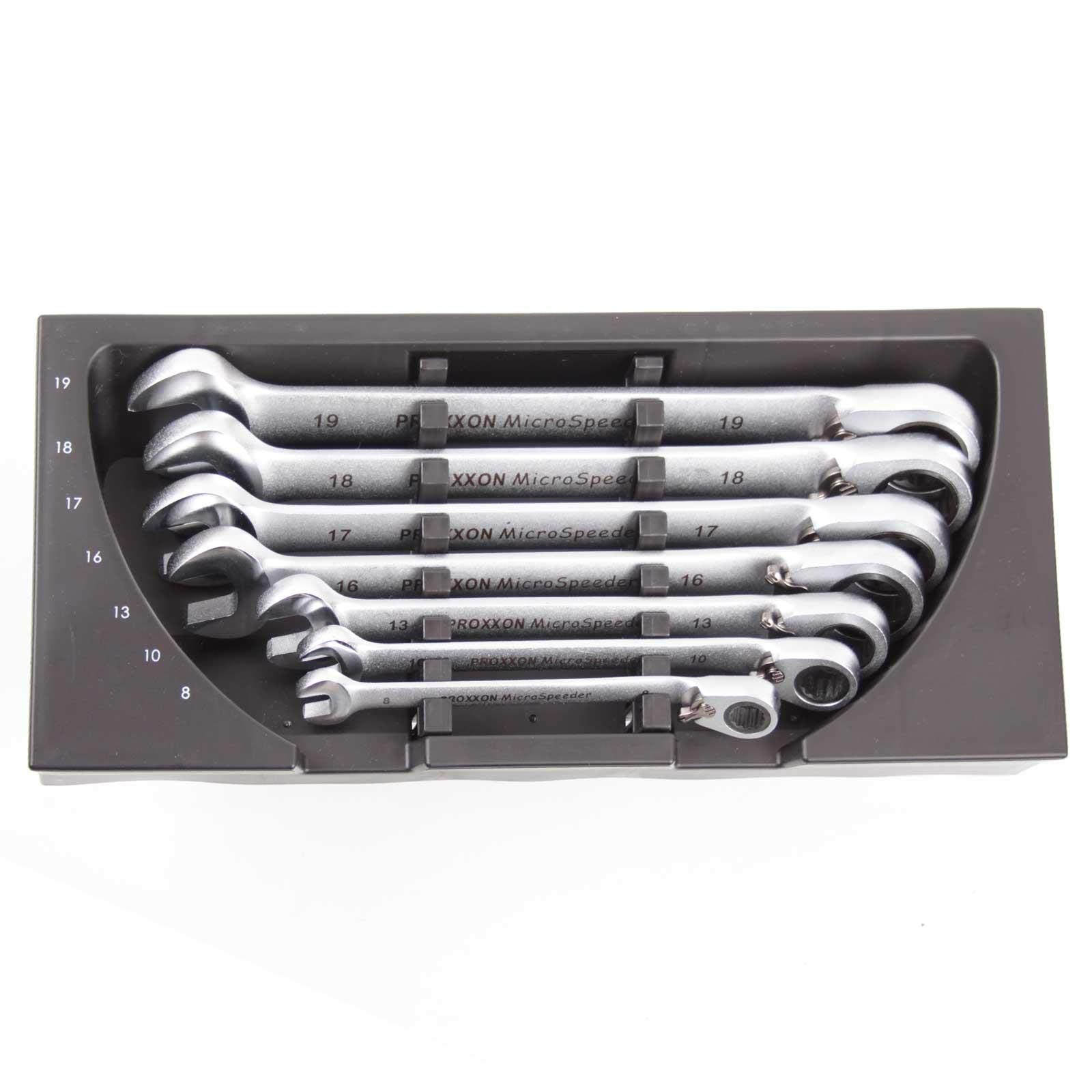 PROXXON 23124 Coffret clé Combispeeder 7 pièces de 10 à 19 mm (Import Allemagne)