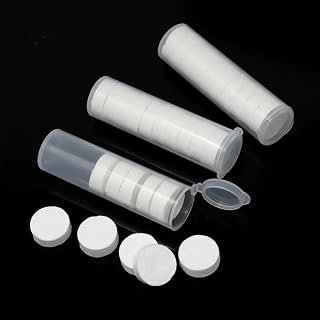 30PCS Disposable Compressed Cotton Washcloth Magic Disposable Portable Portable Camping Wipes Towels Tablets 8x8-3/4Inch with Tube Carrying Case
