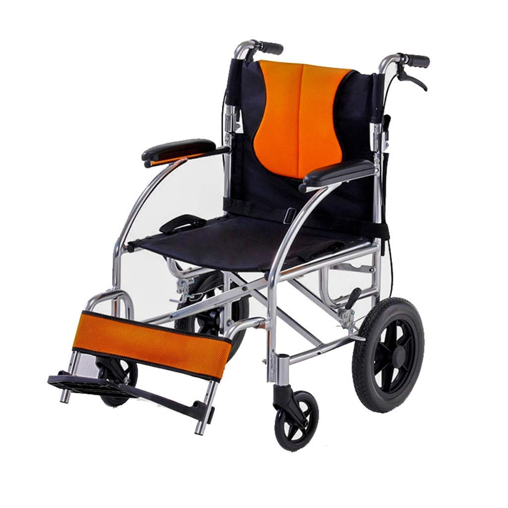 Buy WRJY Wheelchairs Aluminum Alloy Wheelchair, Lightweight Folding