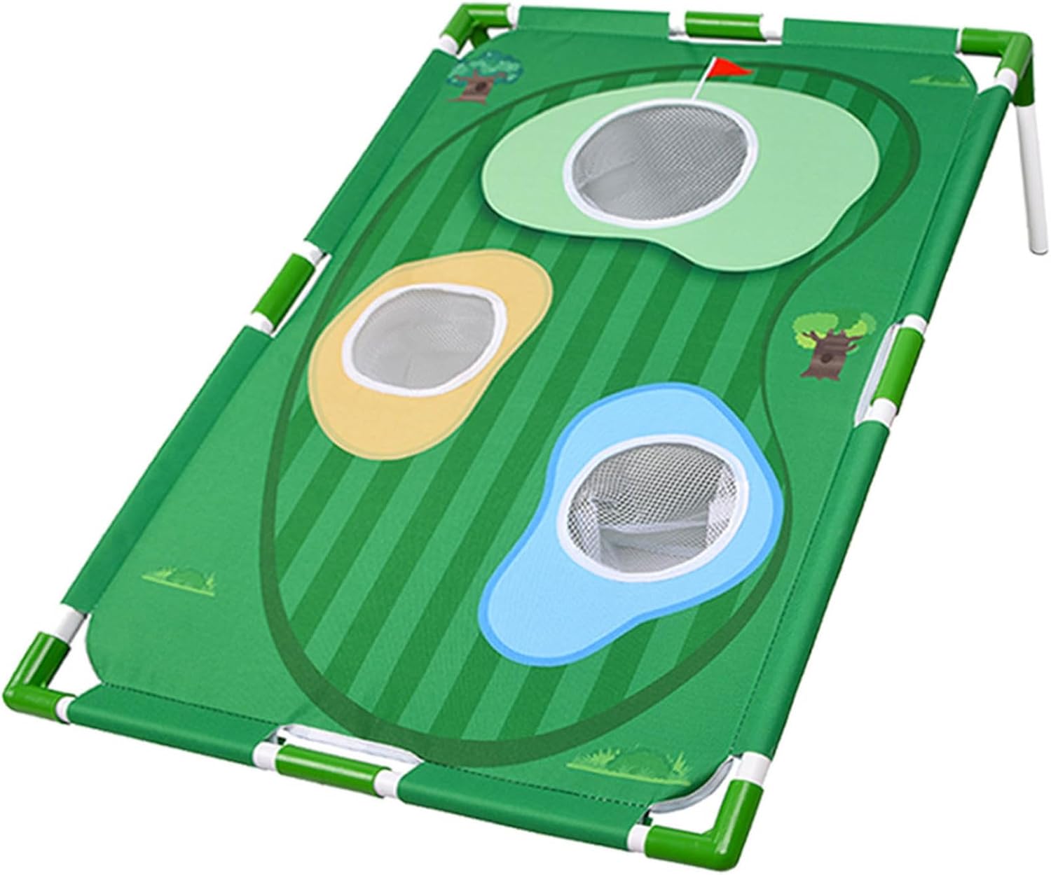 Shinsto Indoor Outdoor Chipping Practice Net - Golf Swing Trainer with Backyard Target for Home & Garden Use