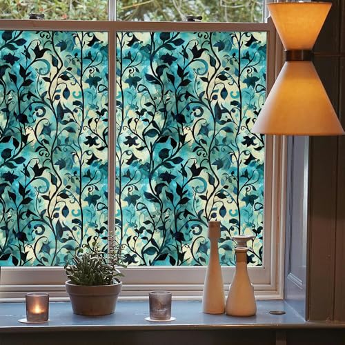 Vinilo decorativo textura retro azul teal 40x300 cm miniatura 3