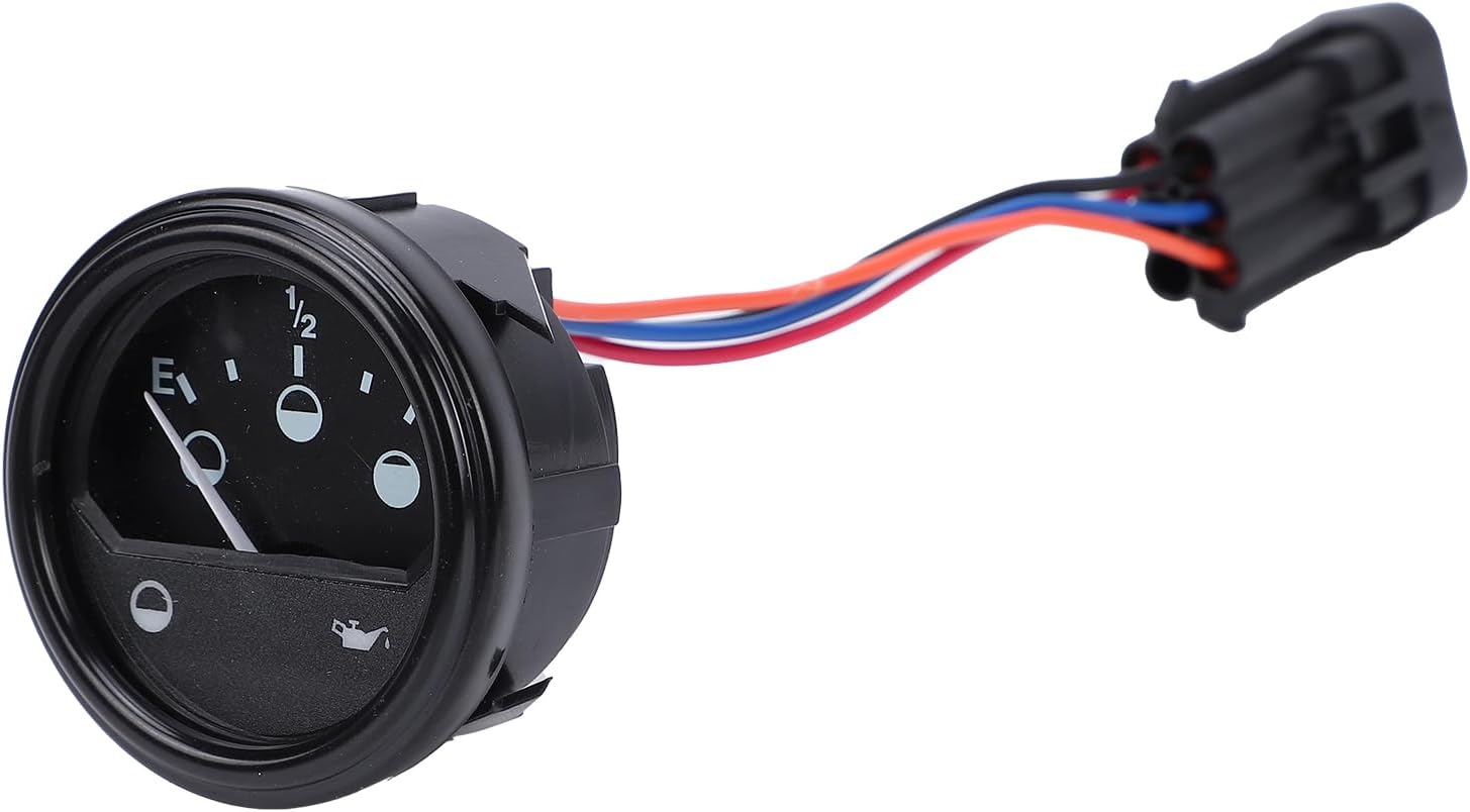 Cart Battery Fuel Gauge Charge Indicator Meter for EZGO RXV 2008 Up 48V Electric Gas Vehicles with ABS Housing 2 Inch Mount F-1/2-E Display