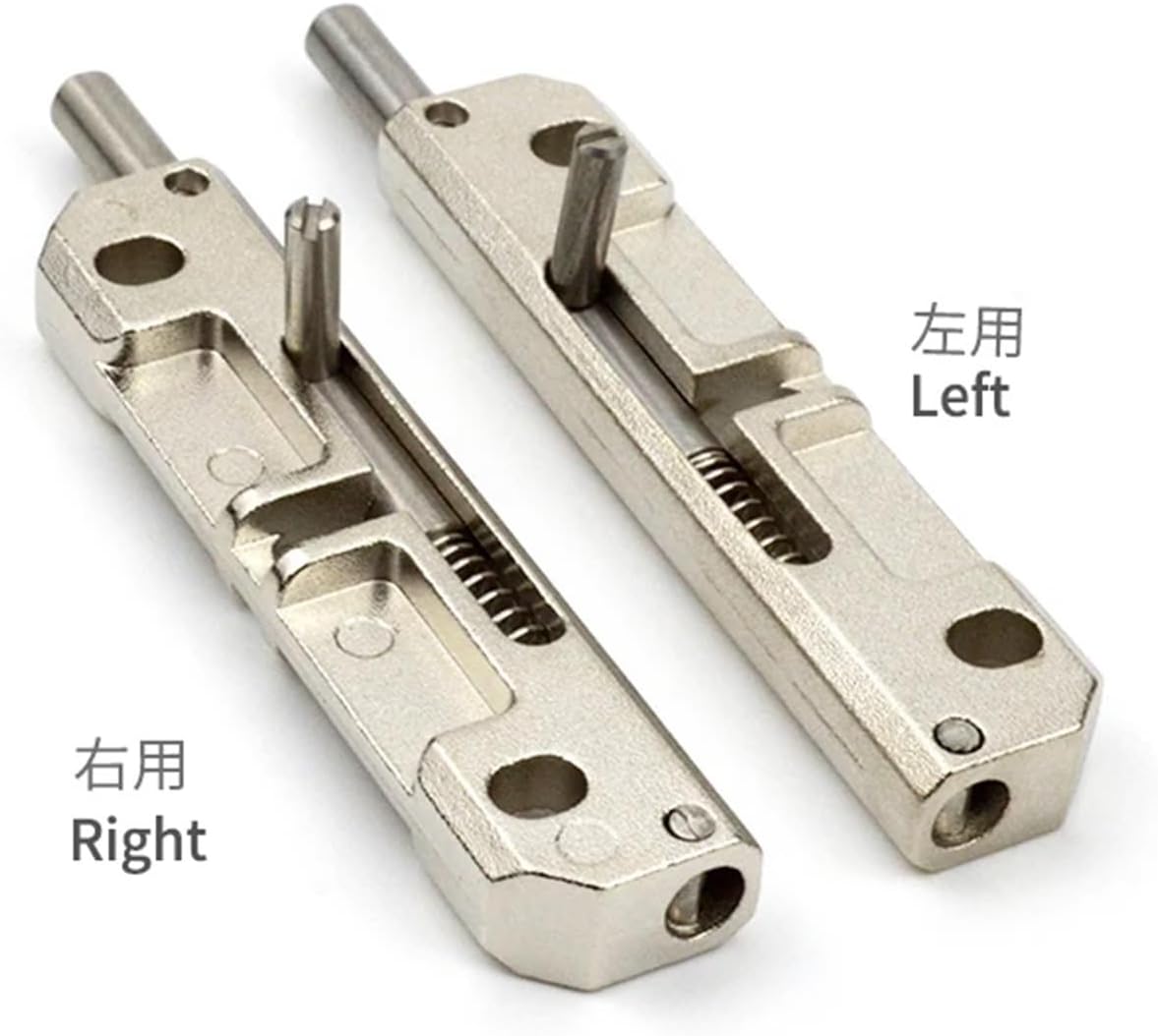 Telescopic Latch Hinge Distribution Cabinet Door Electric Cabinet Box Latch MX02 Door Latch Bolt 1Pcs(Nickel Plating Left)