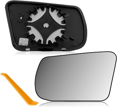 Driver Side Mirror Glass Replacement Compatible with 2013-2018 Nissan Altima Sedan Heated Convex Left Side View Mirror with Backing Plate & Install Tool