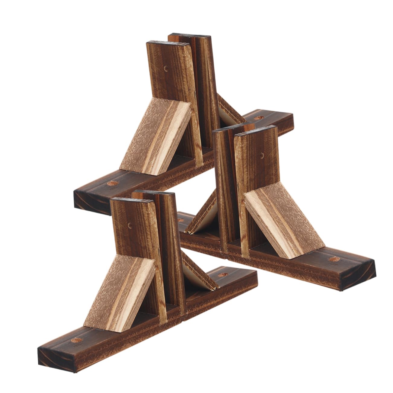 Happyyami 3Pcs Garden Fence Base with Suction Cups Fence Holder for Easy Installation Support for DIY Garden Fencing and Decor Natural Color