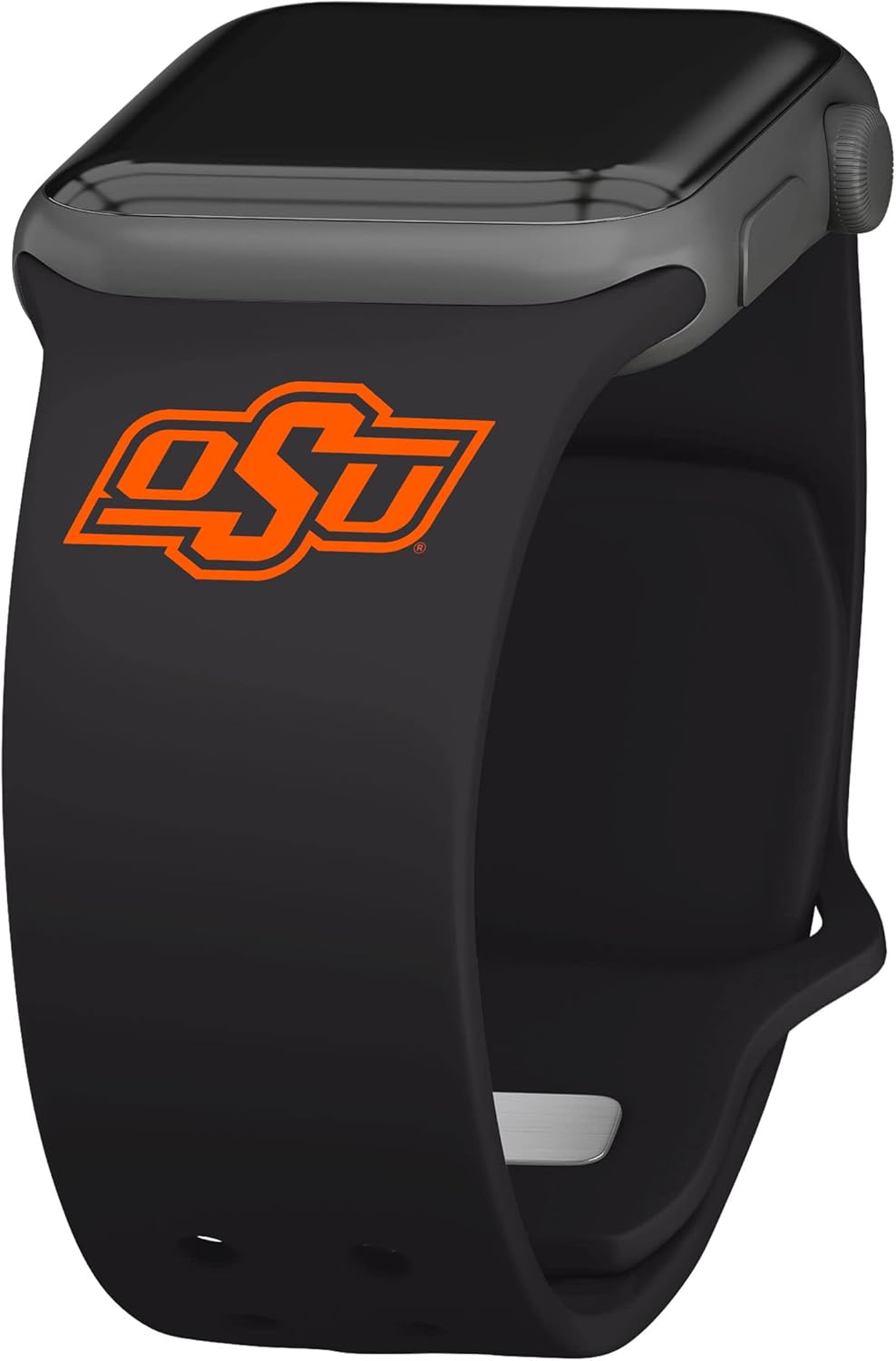 Affinity Bands Oklahoma State Cowboys Silicone Sport Band compatible with Apple Watch (42/44/45/49mm (46mm Series 11) Black)