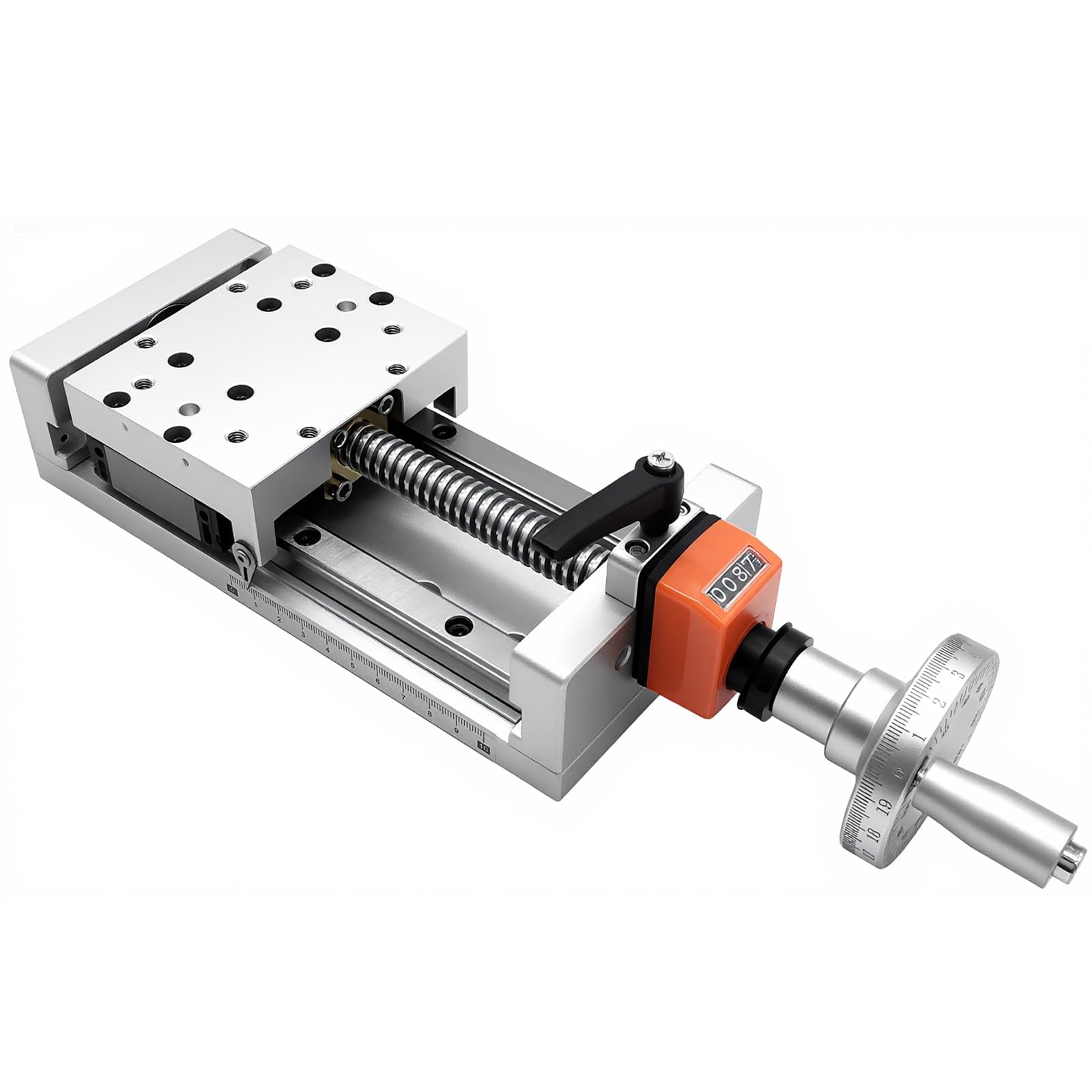 100 mm skok ręczny oś liniowa ruch stół ślizgowy cyfrowy wyświetlacz śruba T podwójna oś nośność 100 kg moduł liniowy stół prowadzący