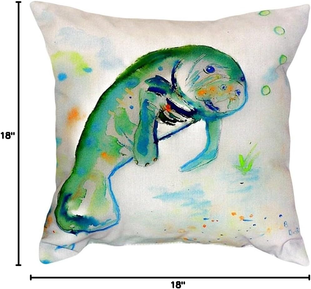 Betsy Drake NC061 Throw Pillow, 18 inches x 18 inches, Multi