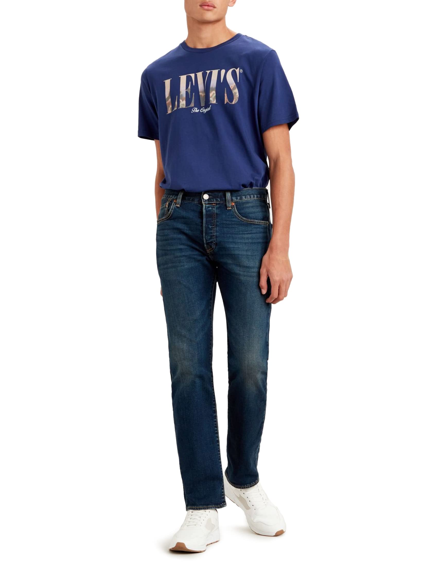Levi's Men's 501® Original Fit Jeans Block Crusher, 36W / 32L