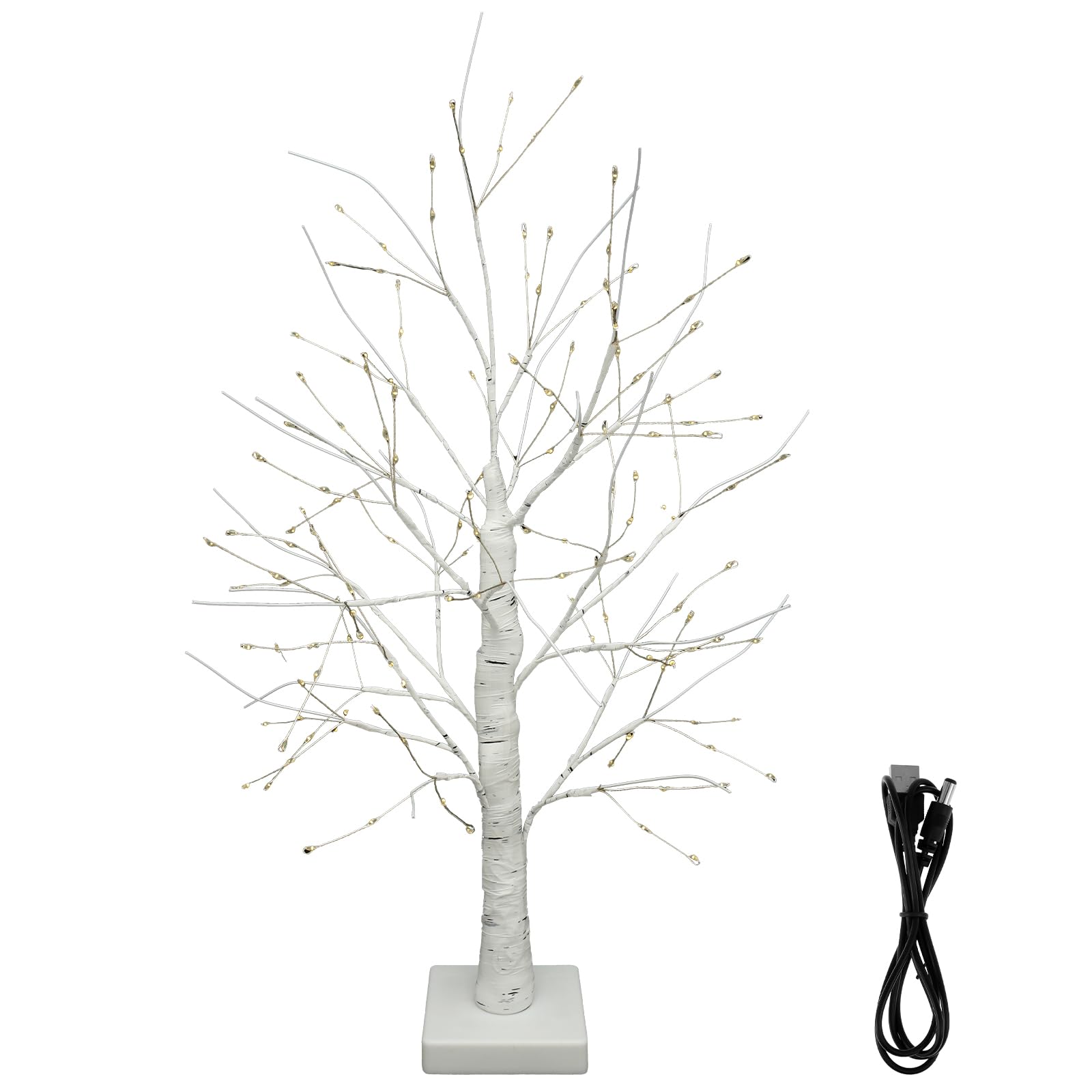 144 LED Artificial Tree Lamp with Timer, Birch Tree with LED Lights, Artificial Birch Tree for Table Decor, Fairy Light Spirit Tree Lamp, DIY Birch Tree Lamp for Table Home Bedroom Wedding Party
