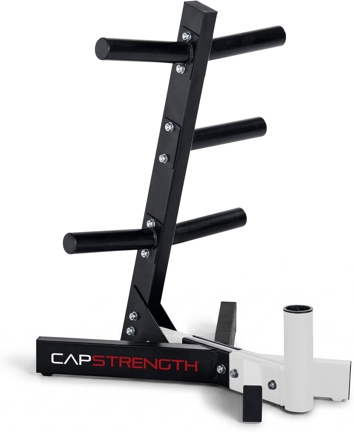 Cap Barbell Olympic Plate Tree Storage Rack, Multiple Colors