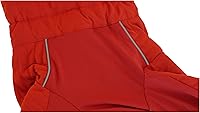 Vista 9 de Abrigo cálido para perro, chaleco de doble capa para perro, 4 patas cubiertas, resistente al viento, impermeable, reflectante, naranja, talla 3XL