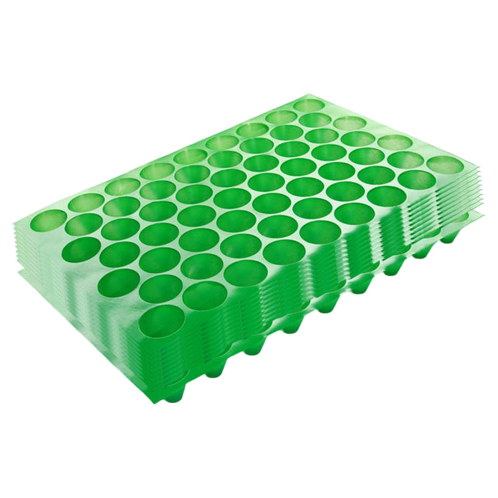 10 Piezas Bandejas para Semilleros Plantas Multipropósito Orificios Pet Reutilizable Adecuado para Viveros Proyectos Paisajismo Jardines Cent, 60 Hoyos