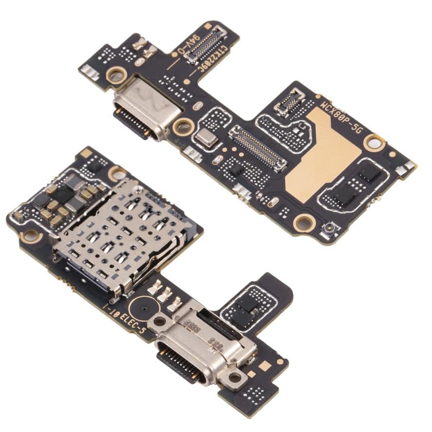 Módulo de carga compatible con Vivo X80 Pro que incluye micrófono y ranura SIM